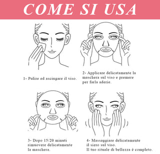 Face Complex Maschera in Tessuto Acido Ialuronico