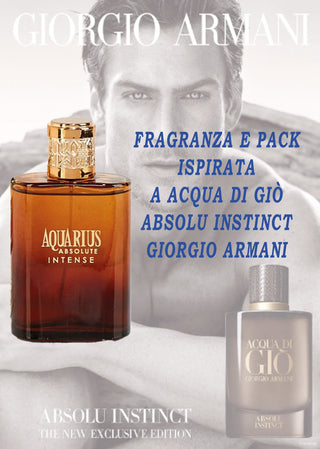 Profumo Uomo Aquarius Absolute Intense 100ml - Eau de Toilette.