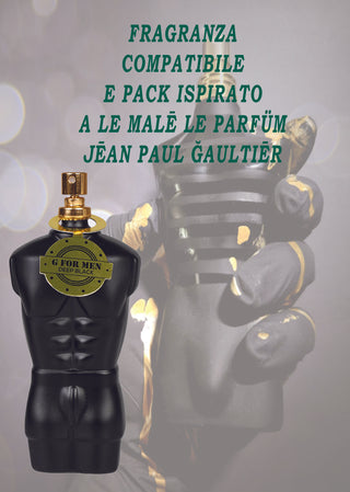 Profumo Uomo G-For Men Deep Black 100ml - Eau de Toilette.